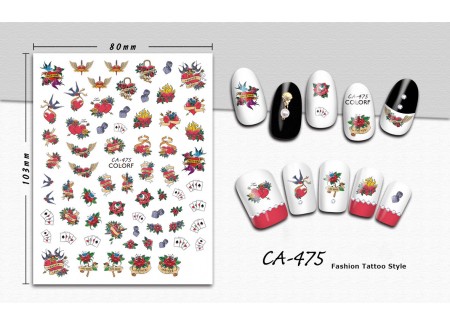 3D Nail Stickers - CA-475
